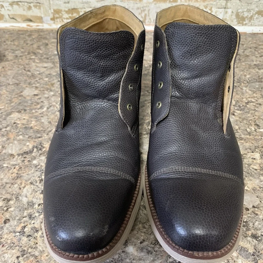 Cole Haan Mens Original Grand Chukka Black Leather Boots C20972 Size 13 M